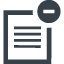 File with Minus Sign free icon 3