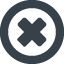 Close Cross in a circle free icon 1