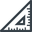 Triangular rulers free icon 1