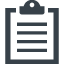 Clipboard with folded paper free icon 2