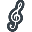 G clef musical note free icon 2