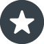 Star symbol in a circle free icon 2