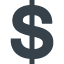 Dollar symbol free icon 1