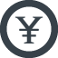 Yen sign  inside circle free icon 4