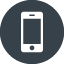 Smartphone inside circle free icon 2