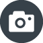 Photo camera inside circle free icon 2