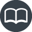 Open book  inside circle free icon 1
