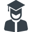 Graduate student free icon
