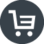 Shopping Cart inside circle free icon 3