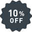 10% OFF  tag free icon 1