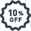 10% OFF  tag free icon 2