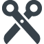 Open scissors free icon 1