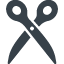 Open scissors free icon 3
