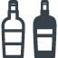Two bottles free icon
