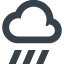 Cloud and rain free icon 1