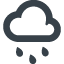 Cloud and rain free icon 2