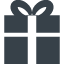 Gift box with a bow free icon 1