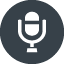Voice recorder microphone free icon 2