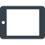 Tablet in horizontal position free icon 1