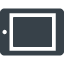 Tablet in horizontal position free icon 2