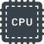 Computer CPU free icon