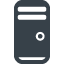 Computer case free icon