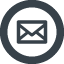 Email in a circle free icon 3