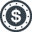 Dollar coin money free icon 1