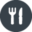 Restaurant fork and knife free icon 3