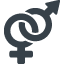 Male and female signs free icon 2