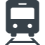 Train on railroad free icon 1