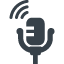 Recording microphone free icon