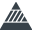 Triangular pyramid free icon