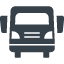 Delivery truck front view free icon 1