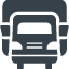Delivery truck front view free icon 3