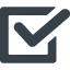 Verified checkbox symbol free icon 2