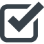 Verified checkbox symbol free icon 7