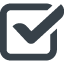 Verified checkbox symbol free icon 8