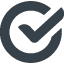 Verified checkbox symbol free icon 12