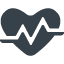 Heart with electrocardiogram free icon 2