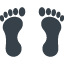 Human footprints free icon 1