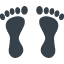 Human footprints free icon 2