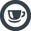 Coffee rounded cup free icon 2