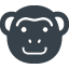 Monkey face free icon 1