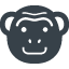 Monkey face free icon 2