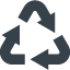 Recycling mark　Triangular arrows sign freeicon 2