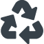 Recycling mark　Triangular arrows sign freeicon 4