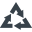 Recycling mark　Triangular arrows sign freeicon 5