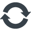 Recycling mark　Circling arrows free icon 5