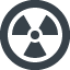 Hazard symbol　Radioactive Danger free icon 1